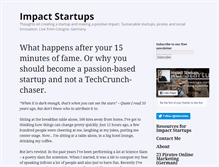 Tablet Screenshot of impactstartups.com